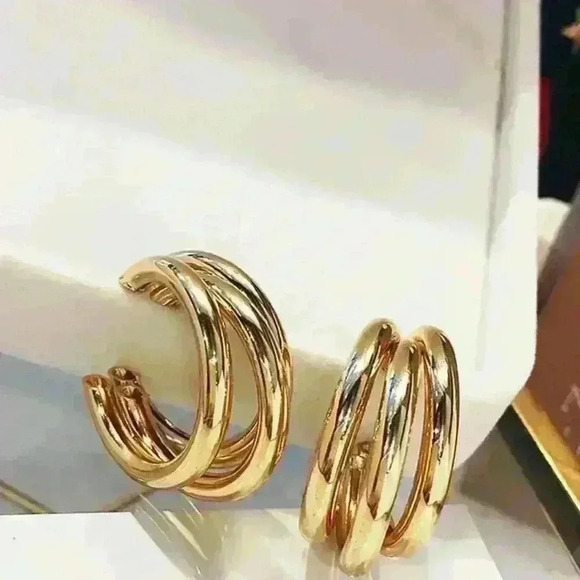 Jewelry - Elegant Layered Hoop Earrings